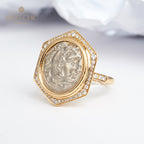 Bague médaillon byzantine Héraclès