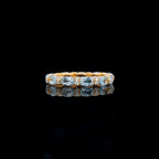 Bague pile aigue-marine 6042