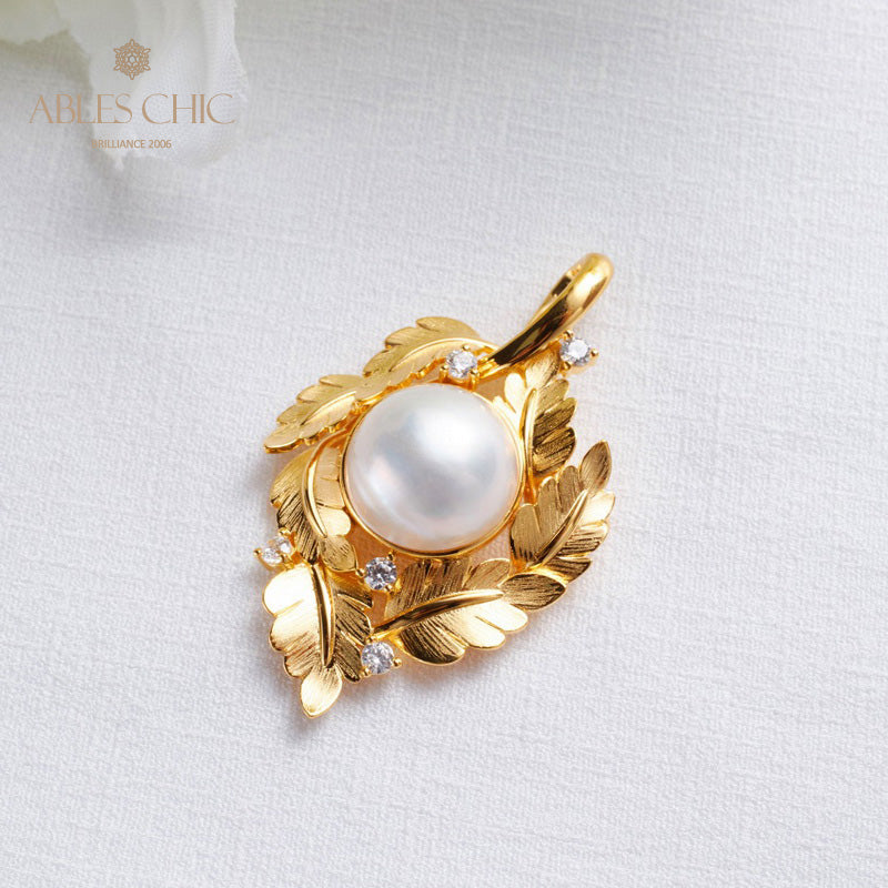 Collier guirlande de feuilles de perles Mabe 5817