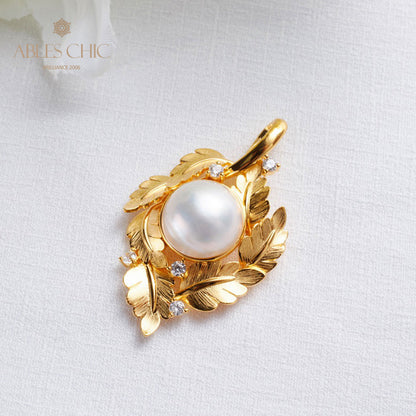 Collier guirlande de feuilles de perles Mabe 5817