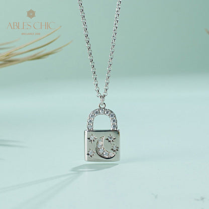 Collier pendentif cadenas 5827