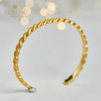 Bracelet mat à motif de corde 5921