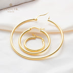 Boucles d'oreilles créoles 15 mm/25 mm/45 mm 5836