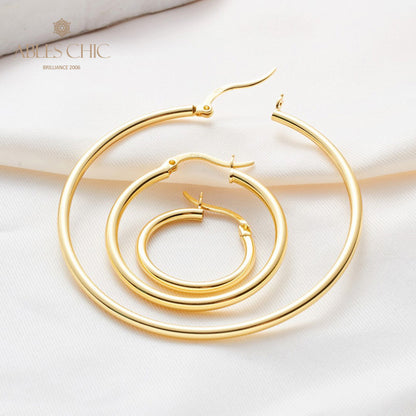 Boucles d'oreilles créoles 15 mm/25 mm/45 mm 5836