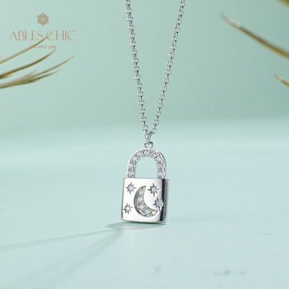 Collier pendentif cadenas 5827