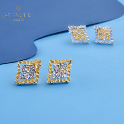 Boucles d'oreilles florales Clover Fretworks 5825