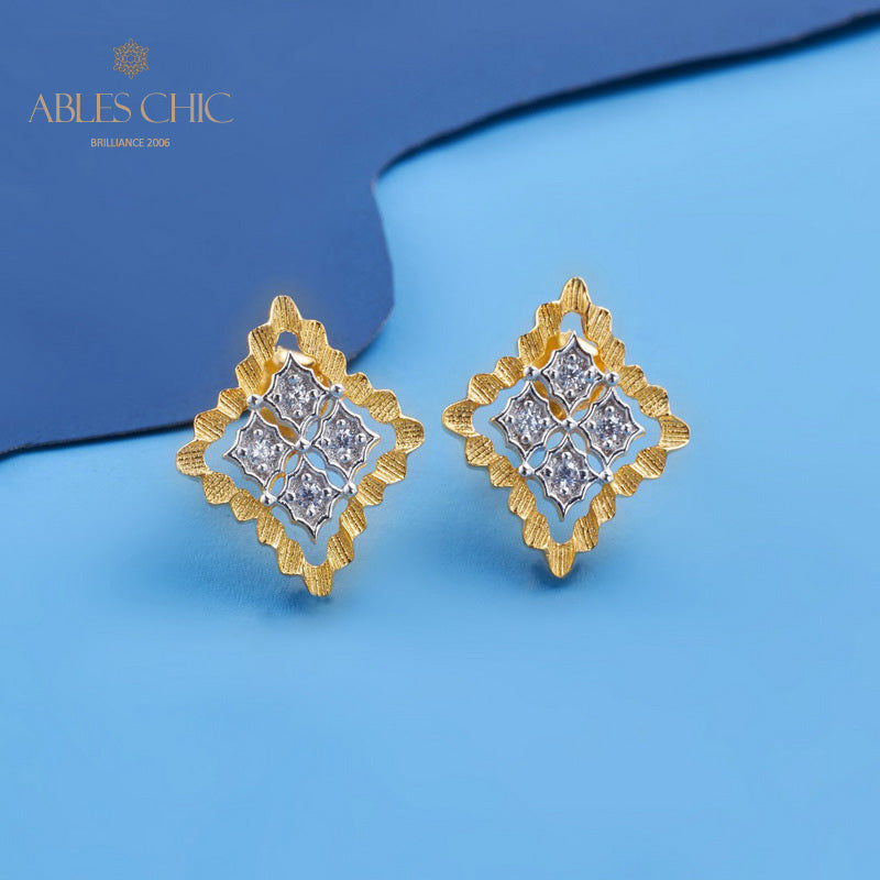 Boucles d'oreilles florales Clover Fretworks 5825