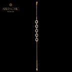 Bracelet chaîne saphir naturel 5850