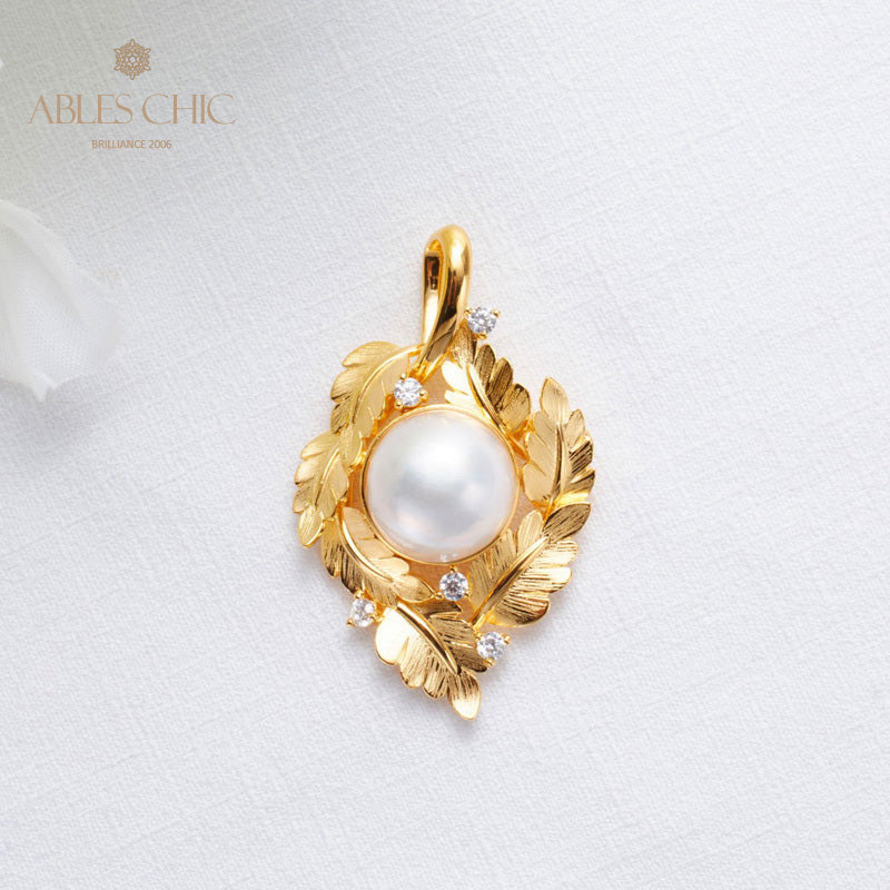 Collier guirlande de feuilles de perles Mabe 5817