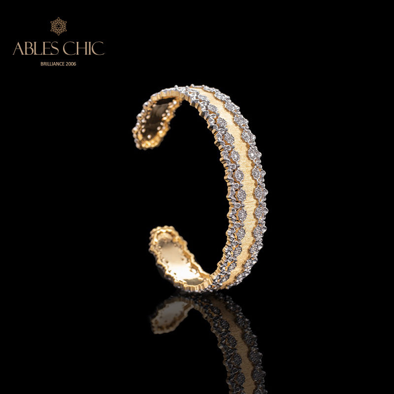 Bracelet ajouré en tissu 6034