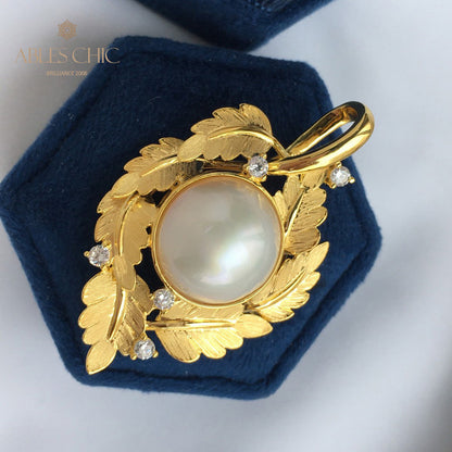 Collier guirlande de feuilles de perles Mabe 5817