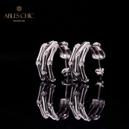 Boucles d'oreilles Noeuds Bambou 5736