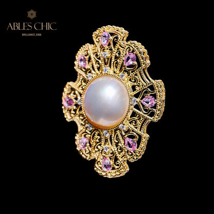 Mabe Pearl Classic Fretwork Pendentif 6006