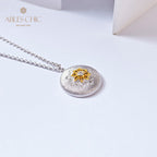 Pendentif étoile en filigrane à motif en soie 5855