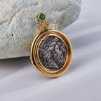 Collier de pièces de monnaie romaines antiques 5780