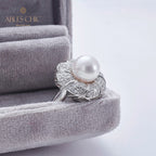 Bague florale en perles d'Akoya 5783