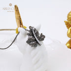 Pendentif feuille d'érable mat 5412