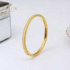 Bracelet jonc ovale soyeux 5345