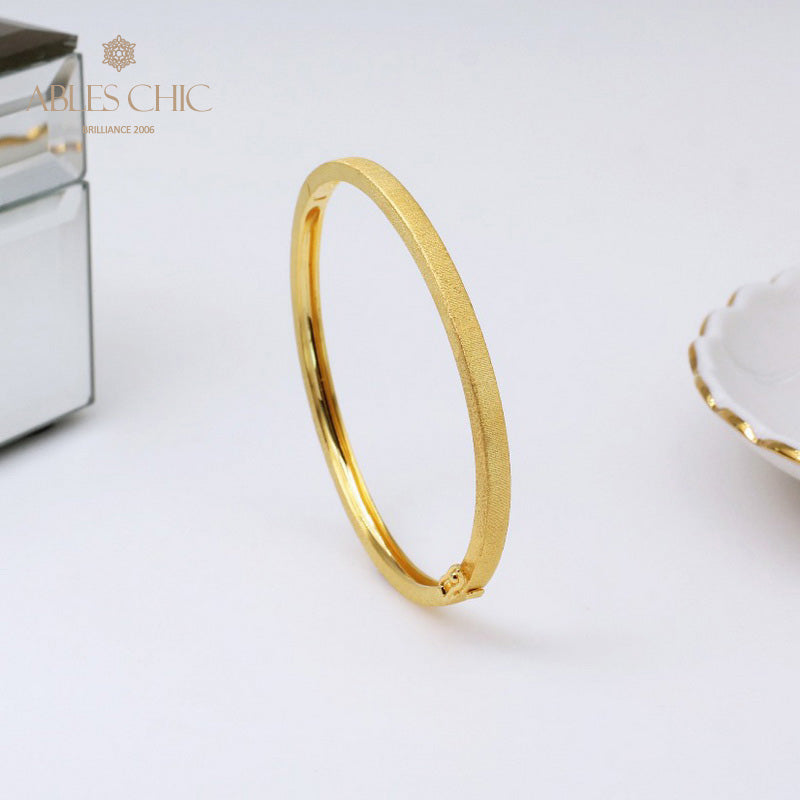 Bracelet jonc ovale soyeux 5345