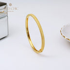 Bracelet jonc ovale soyeux 5345