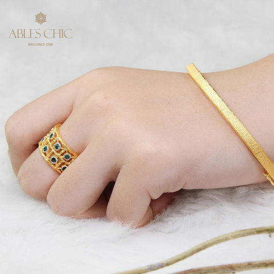 Bracelet jonc ovale soyeux 5345