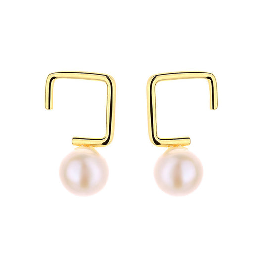 Boucles d'oreilles en fil de perles d'eau douce PE1051