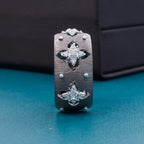 Bague florale trèfles soyeux CZ 5719