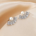 Boucles d'oreilles éventail en perles d'eau douce PE1053