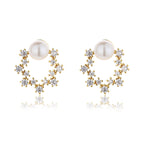 Boucles d'oreilles florales en perles d'eau douce PE1033