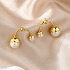 Boucles d'oreilles chandelier en perles d'eau douce PE1025