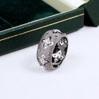 Bague florale trèfles soyeux CZ 5571