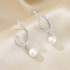 Boucles d'oreilles fleur de perles d'eau douce PE1012