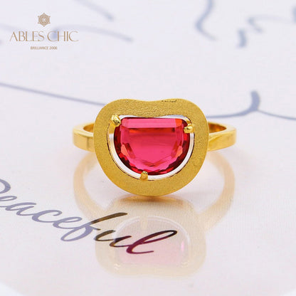 Bague Zircon Pomme Brossée 5190
