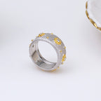 Bague Soyeuse Fleurs Étoilées 5025