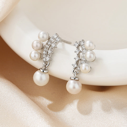 Clous de grappes florales de perles PE1037