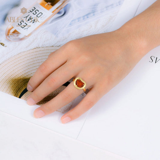 Bague Zircon Pomme Brossée 5190