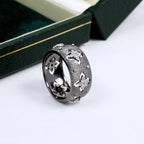 Bague florale trèfles soyeux CZ 5571