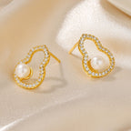 Boucles d'oreilles Gourde en Perles d'Eau Douce PE1016