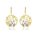 Boucles d'oreilles guirlande de perles d'eau douce PE1049