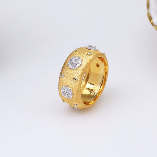 Bague Soyeuse Fleurs Étoilées 5027